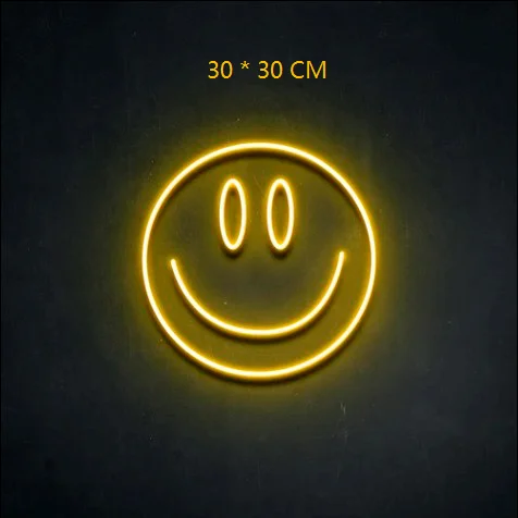 

Smile Neon Light Sign For Bar Pub Restaurant Brighten Brand Home Wall Art Decorations Party