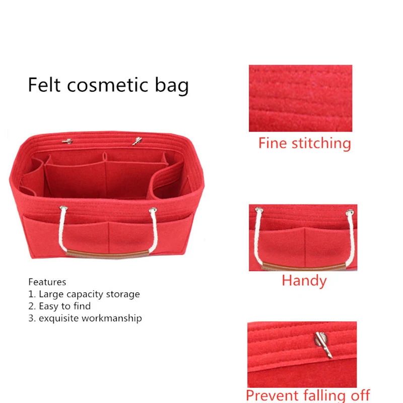 Фетровая косметичка Сумка-тоут сумка для хранения Neverfull MM GM PM Быстрый кошелек