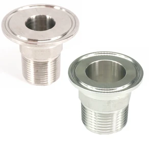 Тройной зажим с шестигранной гайкой из нержавеющей стали, 12 дюйма, 34 дюйма, 1 дюйм, 1-14 дюйма, 1-12 дюйма, 1-1,5 дюйма, 2 дюйма, BSP папа x 2,5 дюйма, 2 дюйма, 304 дюйма