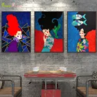 Настенная картина Модный яркий цветок Girl на холсте, современный скандинавский постер, настенные картины для гостиной, домашний декор без рамки