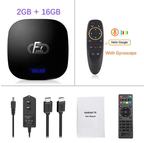 2GB16GB g10 Android 8,1 tv box A95X F1 2GB 16GB Amlogic S905W tv box четырехъядерный 2,4G WiFi 4K 3D медиаплеер PK X96 mini Smart tv box - Цвет: 2GB16GB g10