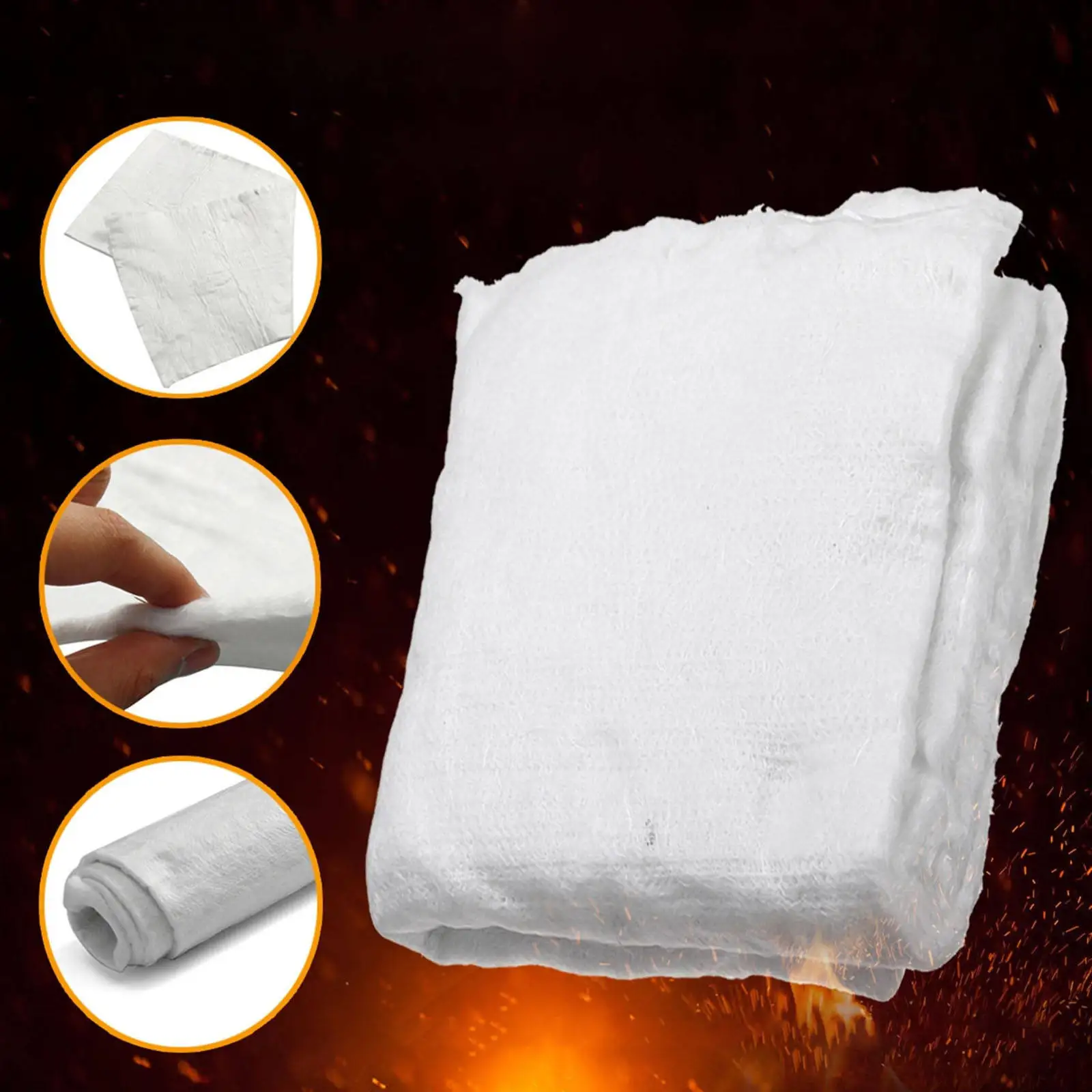 

100 см x 50 см 5 мм выхлопная изоляция мотоцикла хлопковый выхлопной глушитель ватный лист изоляция Хлопковое одеяло