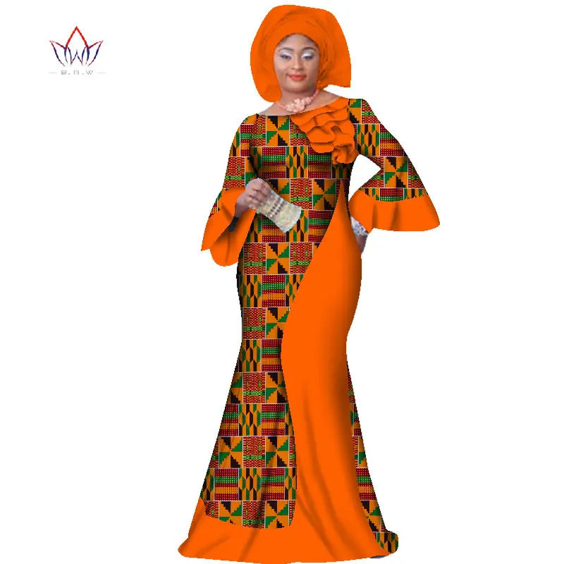 

Summer Plus Size Women Clothing Maxi Natural Dress Dashiki African Dress For Women In African Clothing Party Long Dress WY2709
