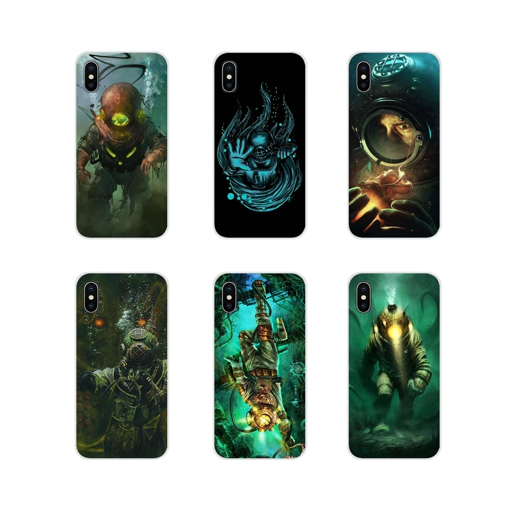 Прозрачный чехол из ТПУ для Samsung A10 A30 A40 A50 A60 A70 M30 Galaxy Note 2 3 4 5 8 9 10 PLUS Deep Sea Diver