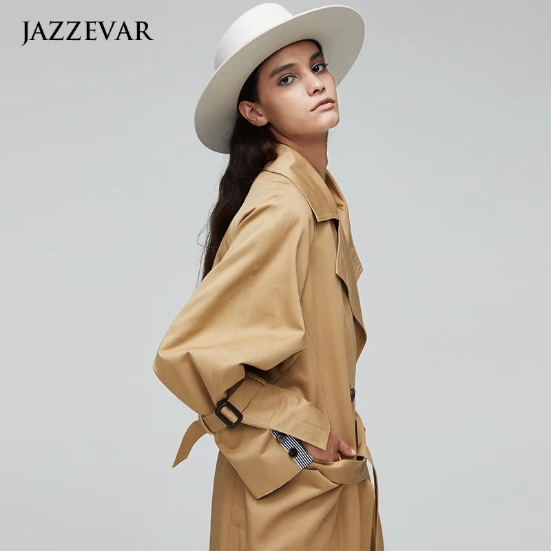 

2020 New Autumn Women Trench Coat Solid Color Ladies Outerwear High Quatily Female Coat Casual Slim Fit