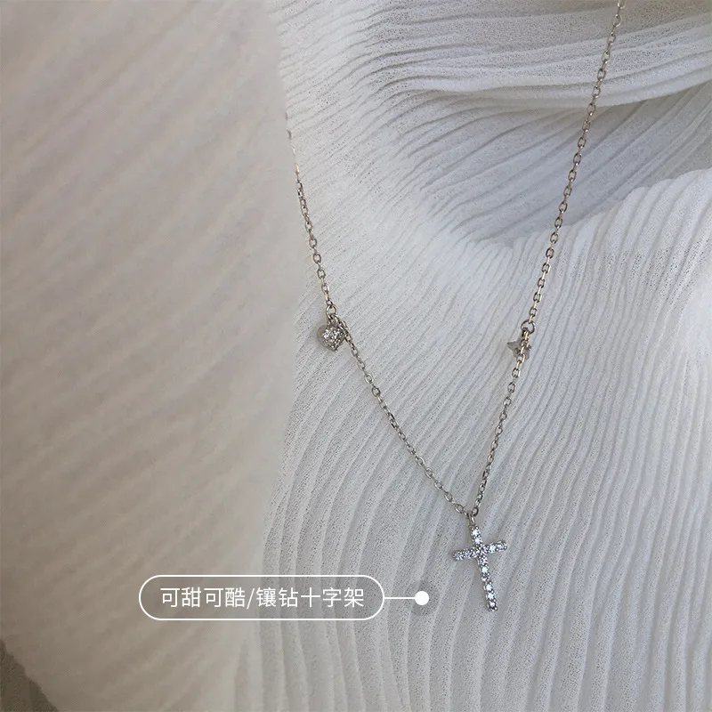 Колье с крестом CZ сердце и звезды колье многослойное ожерелье изысканное женское