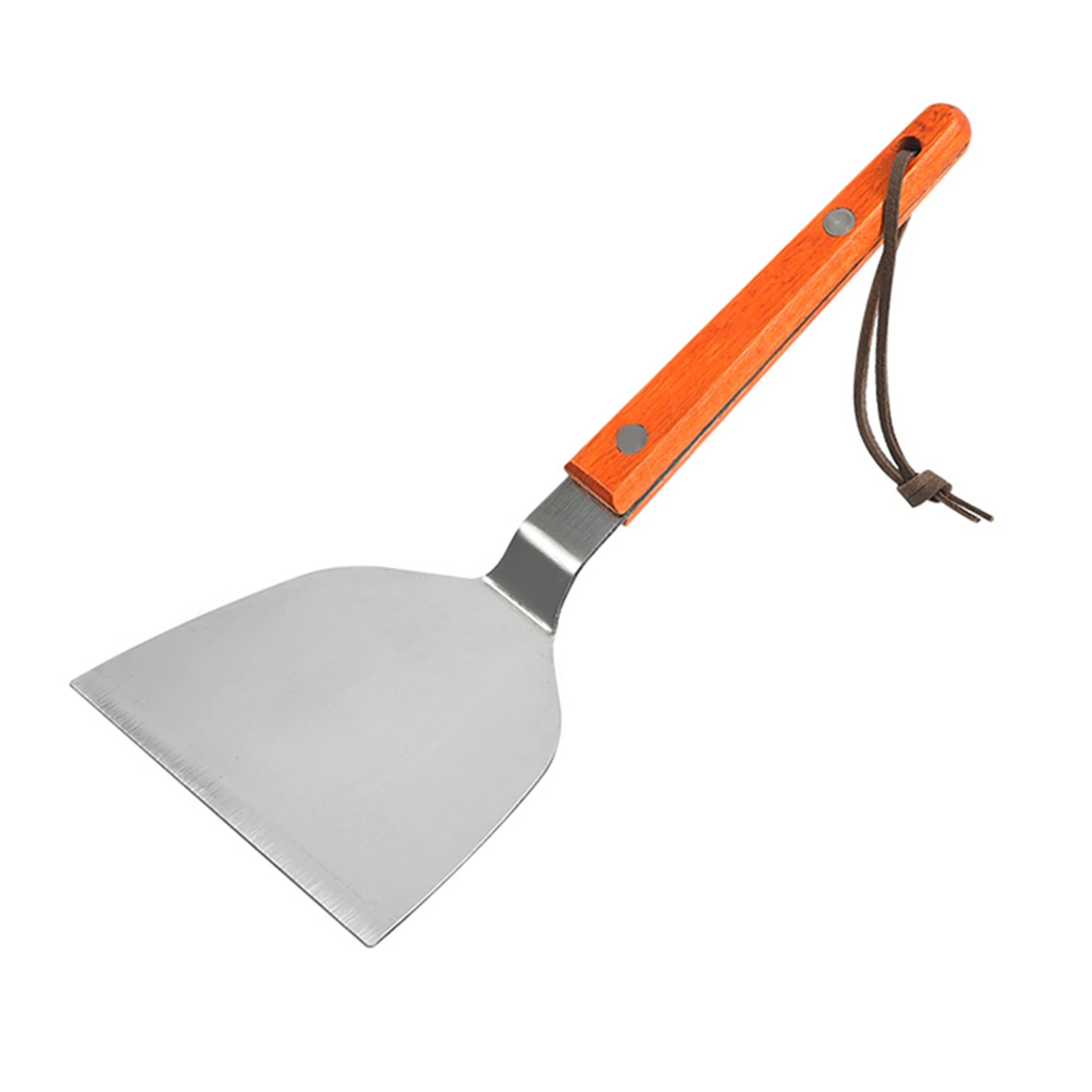 

Stainless Steel Wooden Handle Steak Grill Shovel Baking Pizza for Camping Kitchen L9
