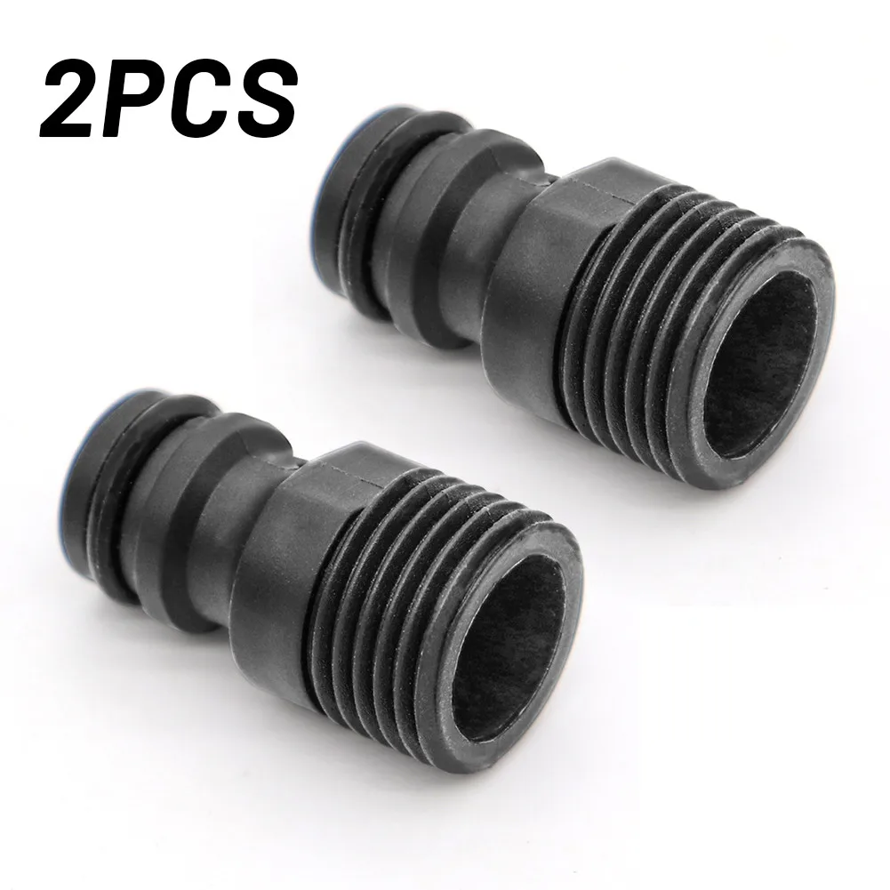 

2Pcs 1/2" BSP Threaded Tap Adaptor Garden Water Hose Quick Pipe Connector Fitting Garden Irrigation System Parts Adapter