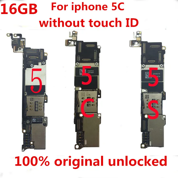 100% оригинальная материнская плата для iPhone 5C 16 ГБ разблокированная и без касания