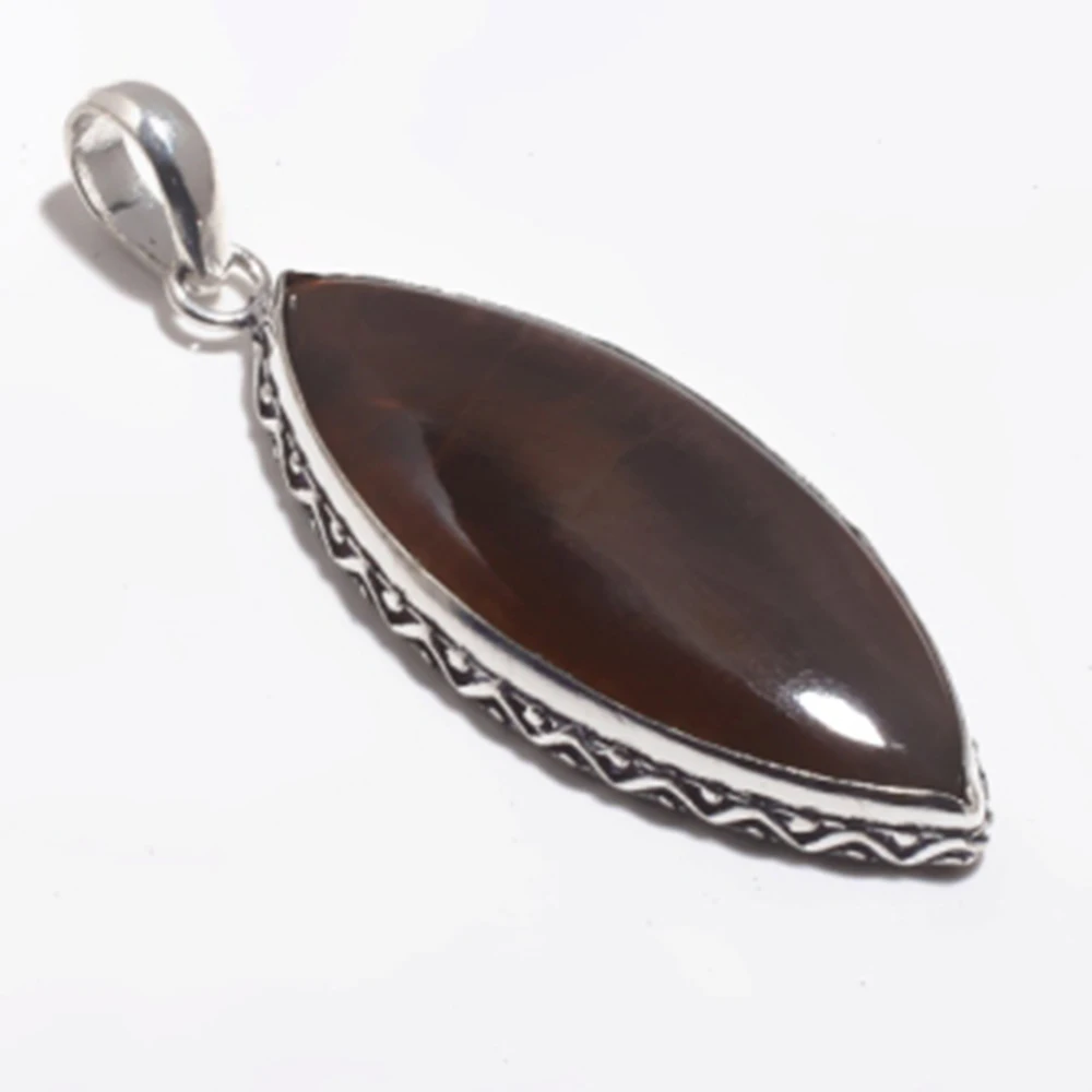 

Nature Agate Pendant Silver Overlay over Copper , Hand made Women Jewelry gift
