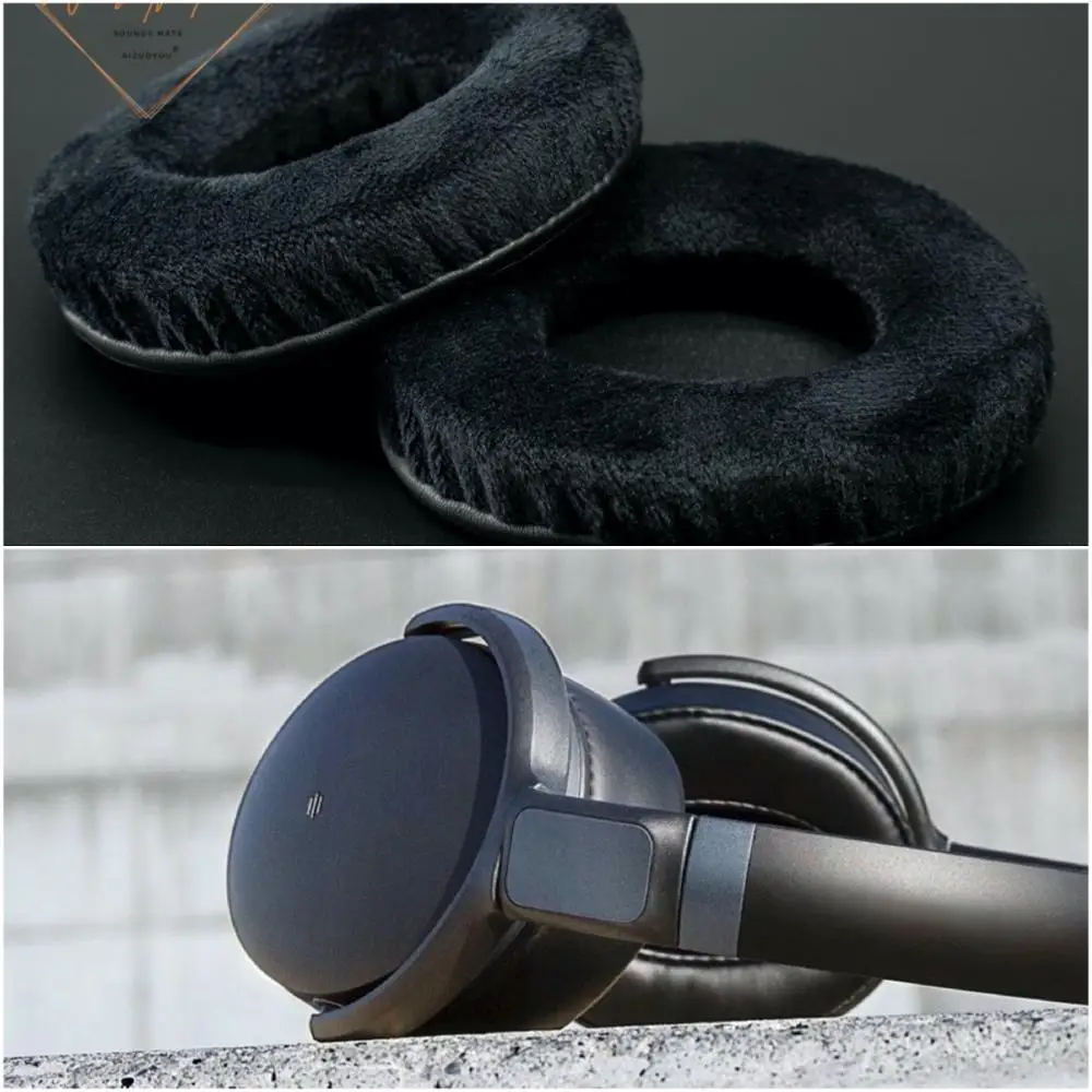 Толстые велюровые бархатные амбушюры для наушников Sennheiser HD 4 40 BT отличное