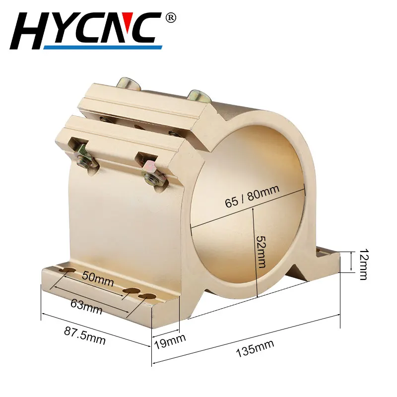 Приспособление шпинделя с ЧПУ 65 мм/80 мм монтажный кронштейн неправильный шейный