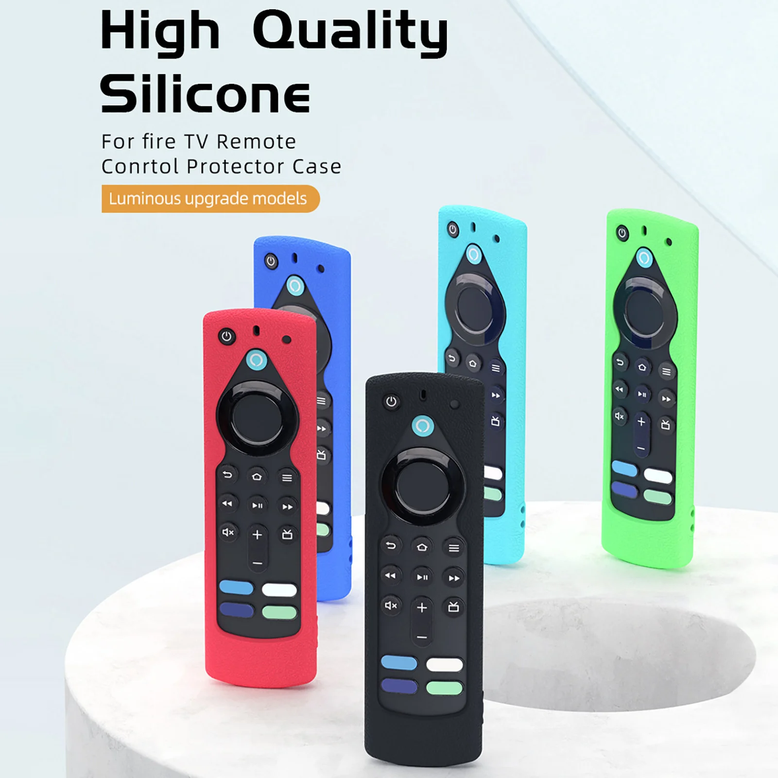 

Remote Dust-protection Cover For Fire TV 4k Remote Control Special Protective Cover Silicone Anti-Slip Protective Replace Case