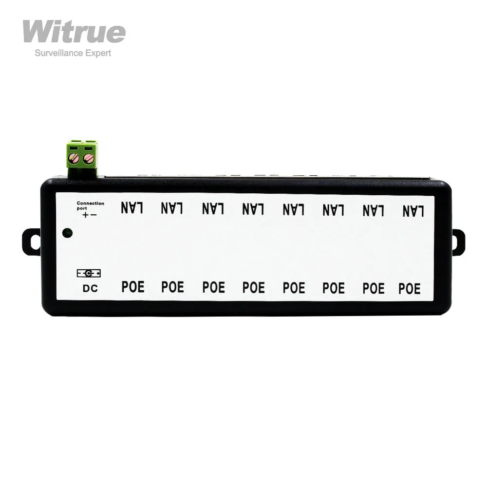 POE инжектор 4 порта 8 портов для ip-камер видеонаблюдения мощность по Ethernet IEEE802.3af