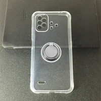 For UMIDIGI Bison X10 6 53  2021 Back Ring Holder Bracket Phone Cover TPU Soft Silicone Case BisonX10 X10Pro