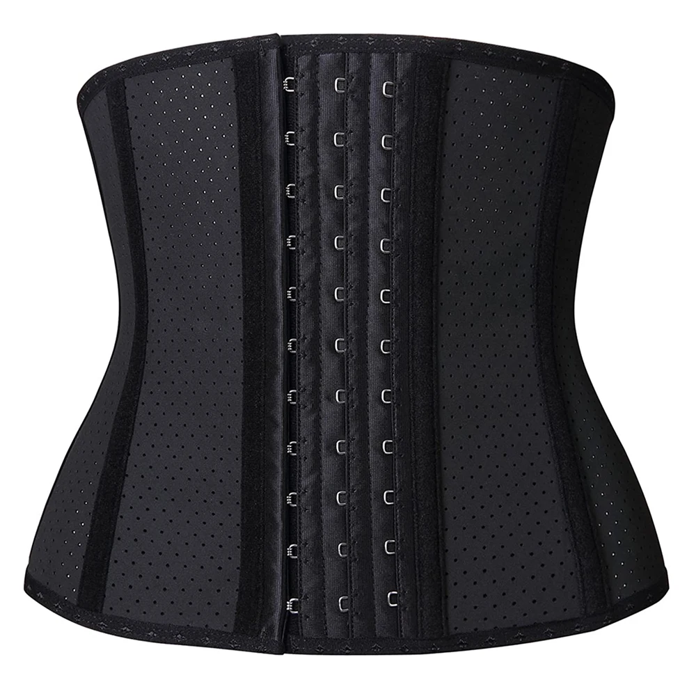 

9 Steel Boned Waist Trainer for Women Corset Underbust Latex Sport Girdle Corsets Cincher Hourglass Body Shaper Girdle Trimmer