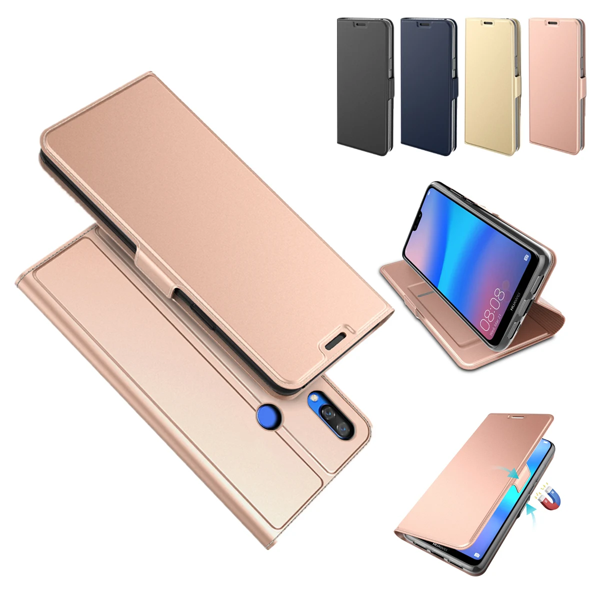Чехол из искусственной кожи для Xiao mi Red mi Note 8 Pro/Note 7/Note 8/Note 7 Pro/Xiaomi mi 9T Pro/mi A3 чехол с откидной крышкой и подставкой для держателей карт чехол