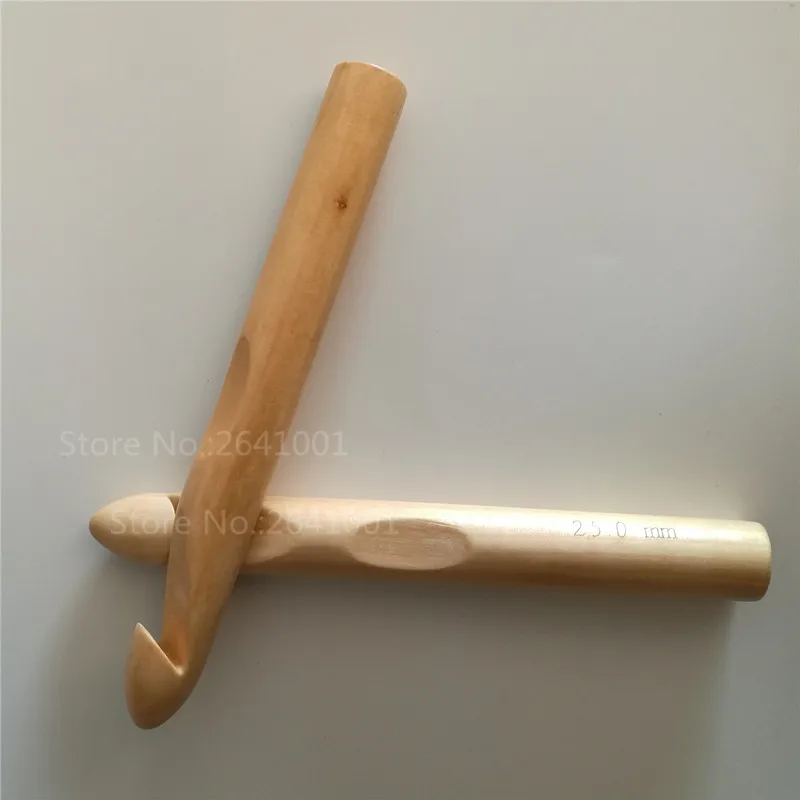 Бамбуковые Спицы 15 мм 18 см 20 25 крючки для вязания крючком круглые деревянные