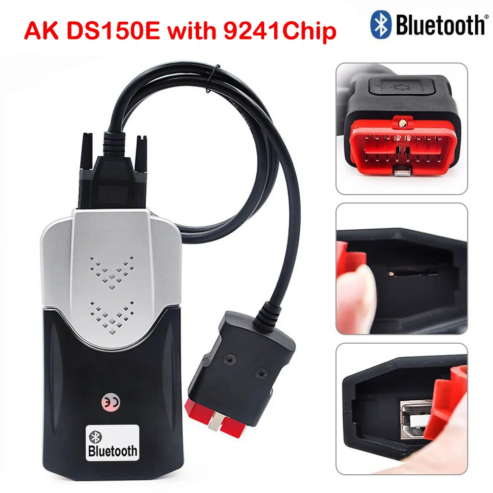 Последняя версия 2017.R1 AK Ds150e с Bluetooth для автомобилей/грузовиков автомобильный