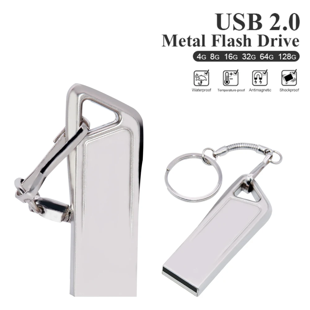 

Портативный металлический usb флеш-накопитель, 128 ГБ, 64 ГБ, 32 ГБ, 16 ГБ, 8 Гб
