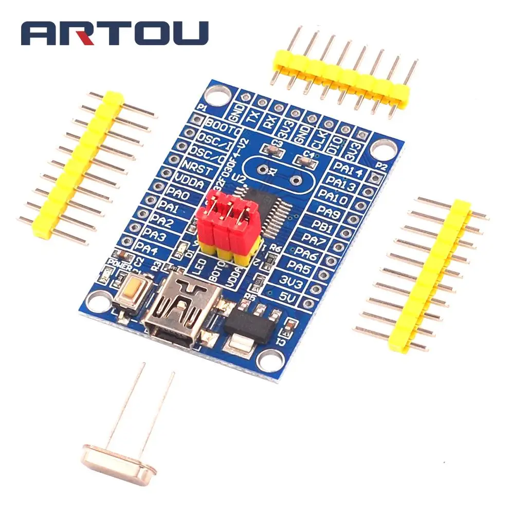 Макетная плата ARM M0 STM32F030F4P6/Базовая обучающая плата/минимальная системная TTL