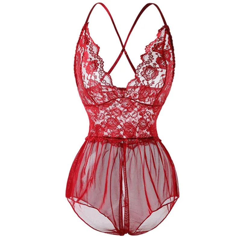 Женское кружевное прозрачное Эротическое нижнее белье больших размеров