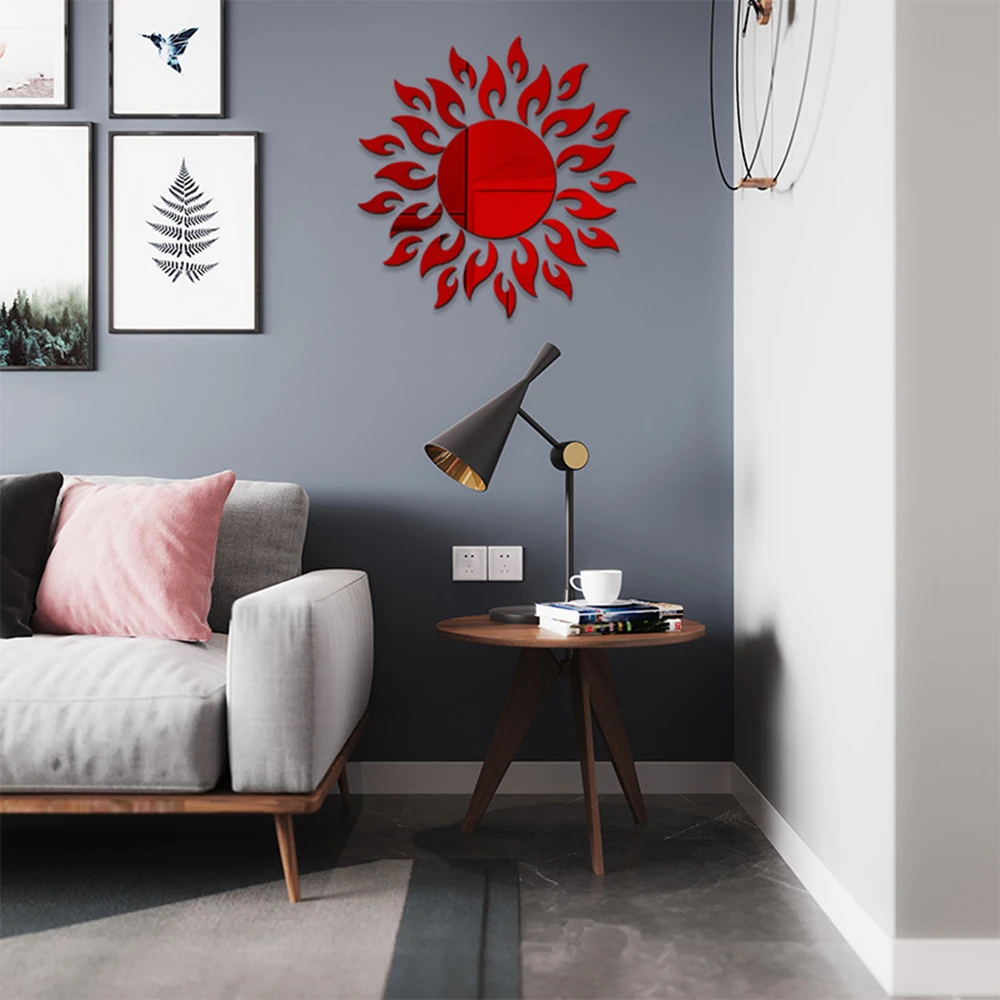 Зеркальная Наклейка на стену 3D фоновая наклейка для телевизора декоративные