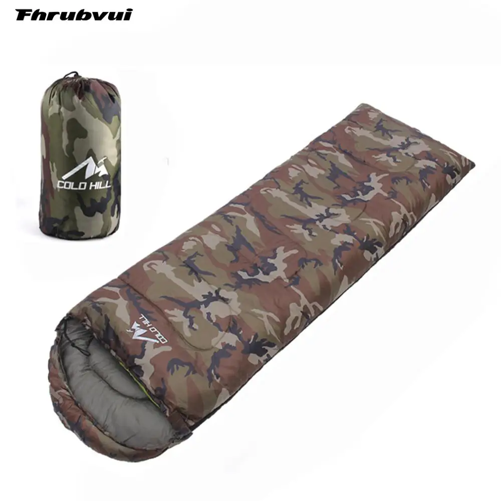 High quality Cotton Camping sleeping bag envelope style, army or Military or camouflage sleeping bags