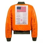 Винтажная двухсторонняя зимняя куртка, Мужское пальто, пузырьковая парка, пуховик, теплая куртка-бомбер, стеганая куртка пилота ВВС США MA-1, военная армия