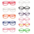 Мини-очки для шарнирных кукол, 18 дюймов, с прозрачными линзами, очки в круглой оправе