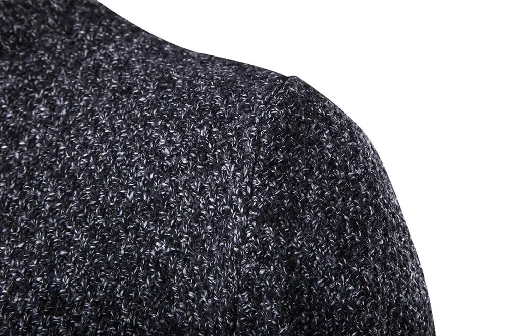 Мужской зимний свитер однотонный теплый повседневный вязаный пуловер свитера |