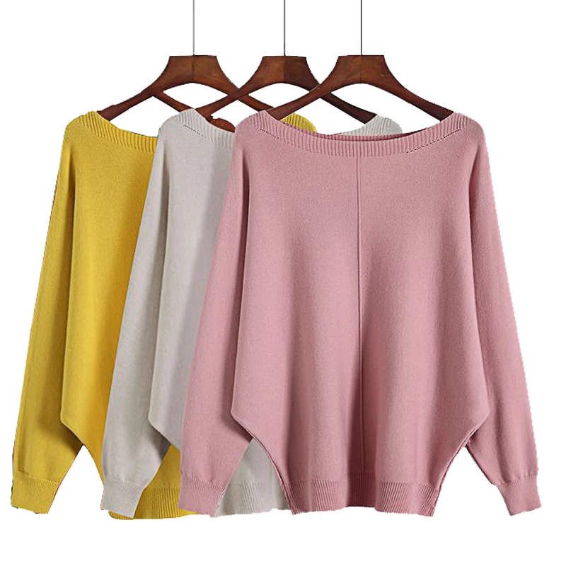 

Пуловер женский трикотажный GIGOGOU, с длинным рукавом, в Вертикальную Полоску, свободный, Повседневный, для осени и зимы