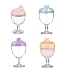 Высококачественная детская чашка, пластиковый бокал, детские бутылочки для кормления вечерние чная чашка для сока, молока, чашка для питья, устойчивая к падению, милая чашка для питья