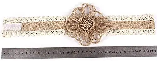 Lvcky набор из 2 предметов ручная работа гессианская Мешковина завязка для штор на