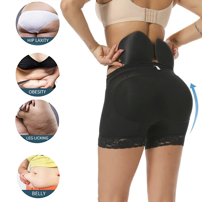 

Women Pads Push Up Pants High Waist Hip Enhance Shapewear Padded Butt Lifter Body Shaper Control Panties Shaping Boyshort Hot
