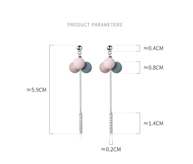 

Silver Earrings 100% 925 Sterling Silver Drop Earrings Silver Jewelry with Cubic Zirconia