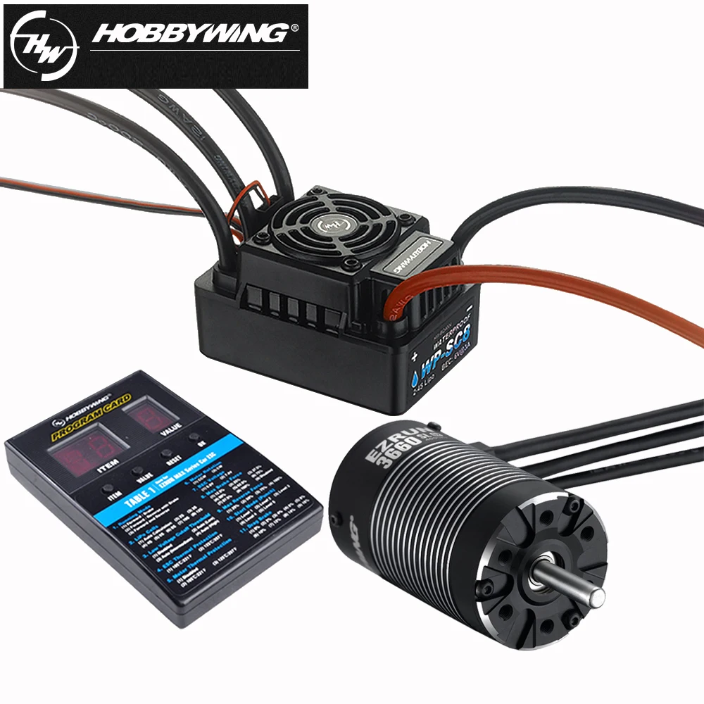 Щеточный электронный регулятор скорости Hobbywing EZRUN WP SC8 120A Водонепроницаемый