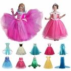 Причудливые платья для девочек на Хэллоуин; Платья принцессы для костюмированной вечеринки; Карнавальный костюм с длинными рукавами для девочек