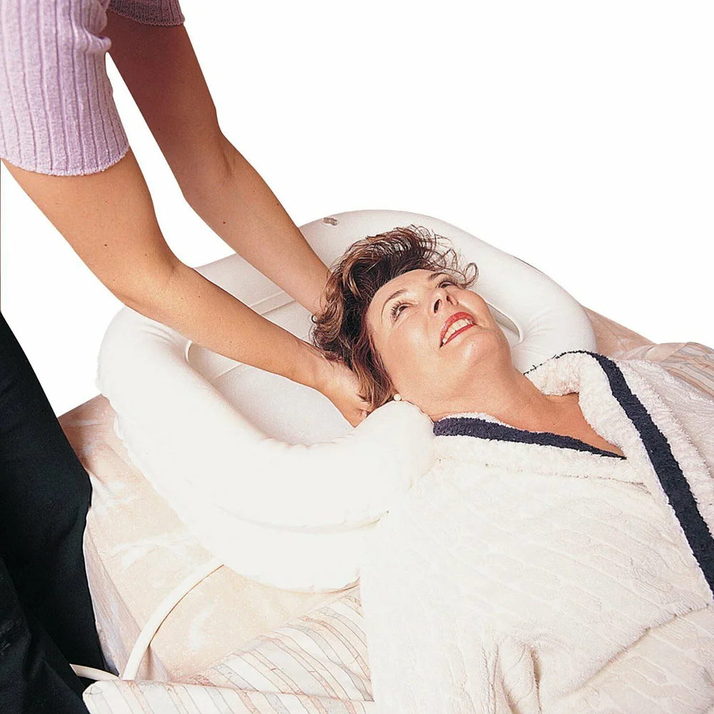 

PVC Inflatable Portable Shampoo Basin for Disabled Elderly Easy Safe Shampooing L5