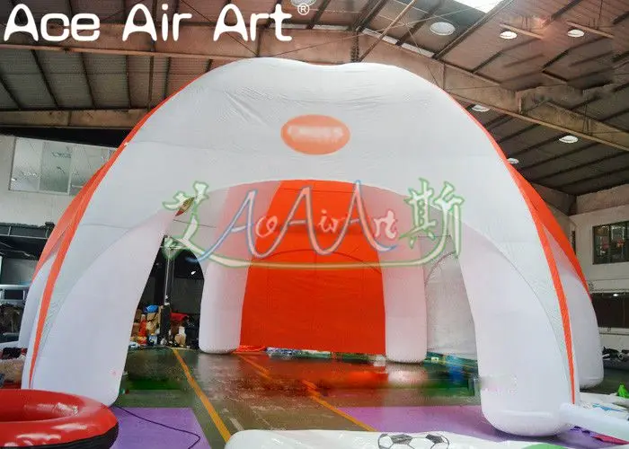 Рекламный надувной шатер диаметром 8 м для продажи с наполовину покрывающей