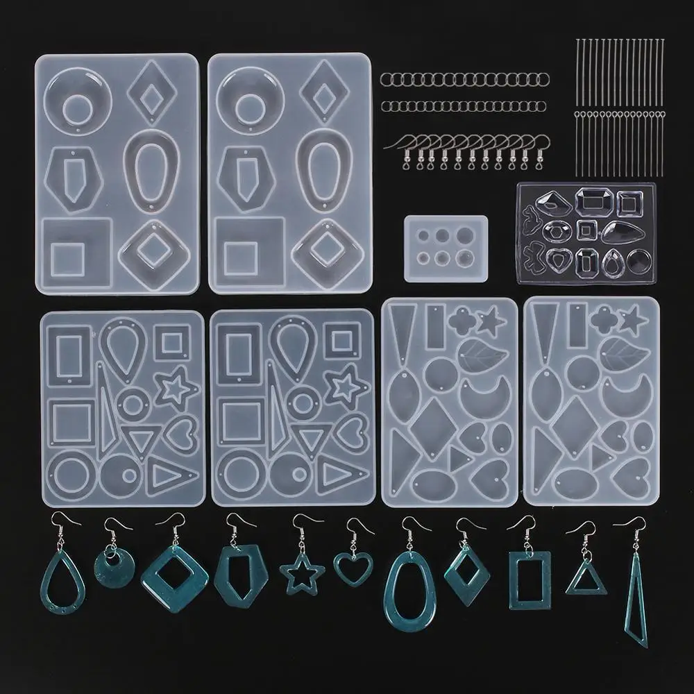 Набор инструментов для литья сережек 248 шт. силиконовые формы из смолы крючки