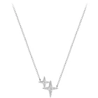 Ожерелье Ramos с кулоном в виде креста и звезды из блестящего кубического циркония, цепочка до ключиц, Очаровательное ожерелье для женщин, ювелирные изделия