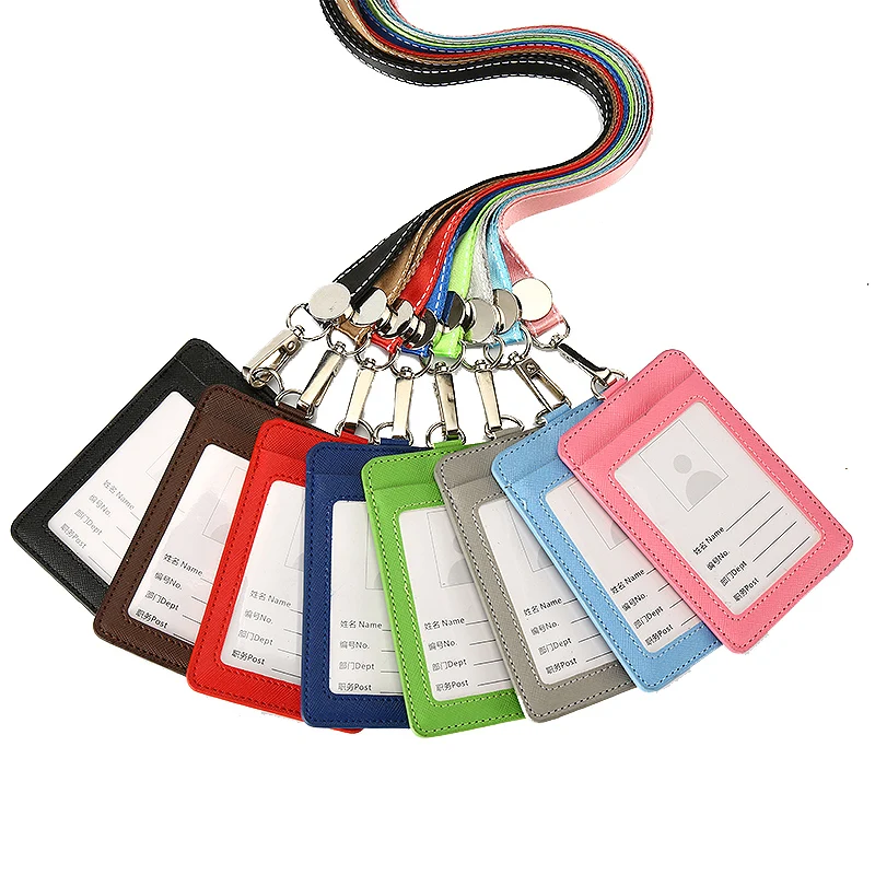 Высококачественный держатель для карт из ПУ NAHOO удостоверения личности