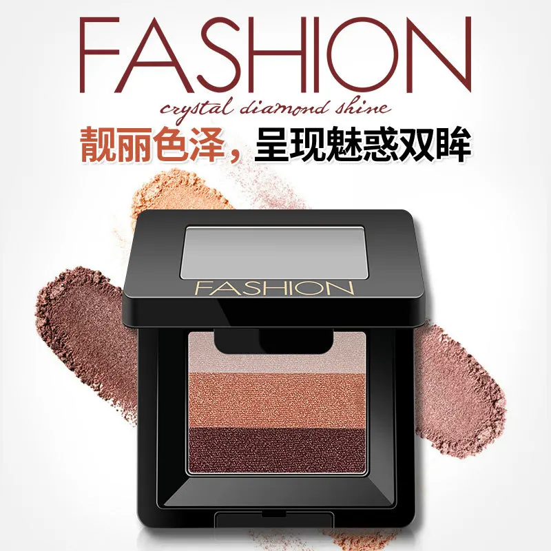 

Charm Three-Color Eye Shadow Color L Beautiful Charm Charming Not Easy to Remove Makeup Not Blooming Makeup Fragrance