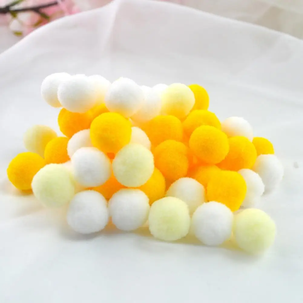 

1 Bag Pompoms Fluffy DIY Plush Decorative Pom Pom Balls for Party