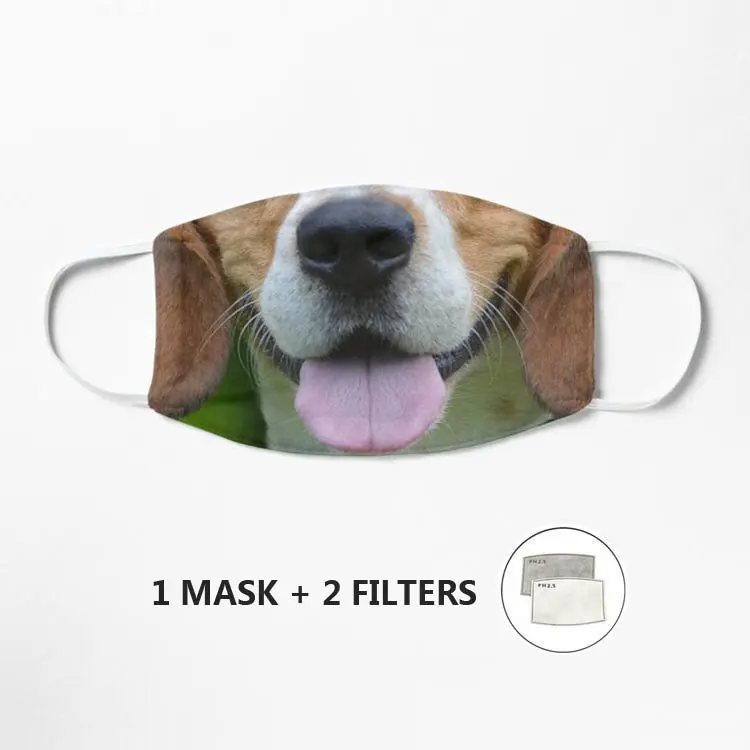 

Маска Beagle маска для лица Mascarilla тканевая Защитная Для Взрослых PM 2,5 Пылезащитная маска для рта моющаяся многоразовая