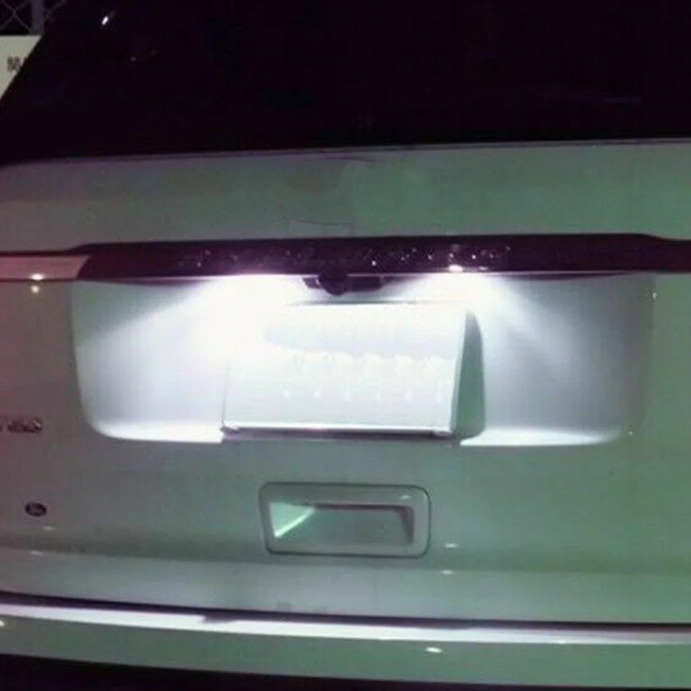 Светодиодный светильник для номерного знака автомобиля 18 SMD 2 шт. 6000K ксенон белый