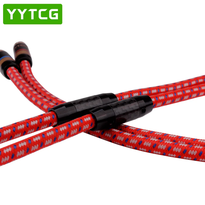 YYTCG Hi Fi RCA кабель высокое качество 4N OFC 2RCA мужской аудио усилитель CD DVD