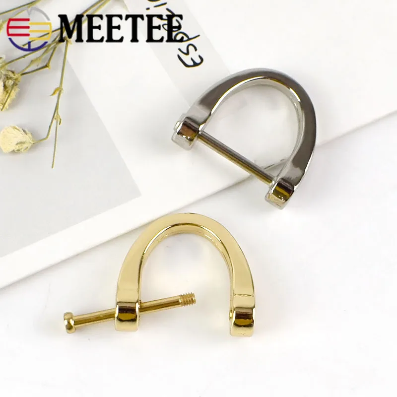 Meetee 10/30 шт 16 мм металлический ключ D кольцо Пряжка подковы Ключи Подвеска Висячие