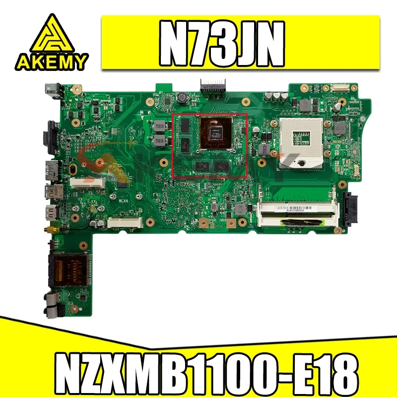 

Материнская плата для Asus N73JN, N73JQ, N73JF, 60-NZXMB1100-E18, 8 ОЗУ Rev2.0, 3RAM, 100% Протестировано